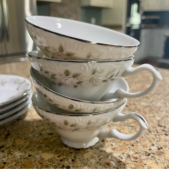 ☕️ Sheffield Fine China 4 Cups & Saucers - Picture 10 of 12